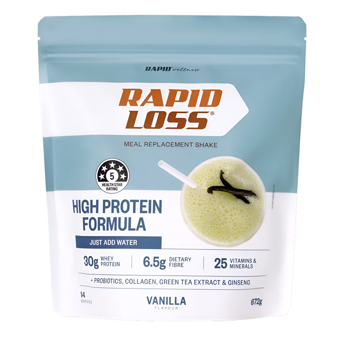 Rapid Loss High Protein Vanilla Meal Replacement Shake 672g