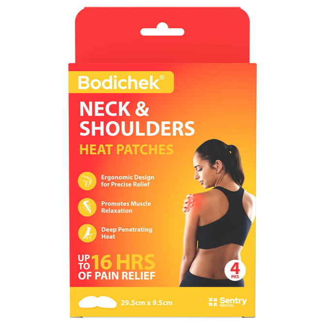 Bodichek® Neck & Shoulder Heat Patches 4pk