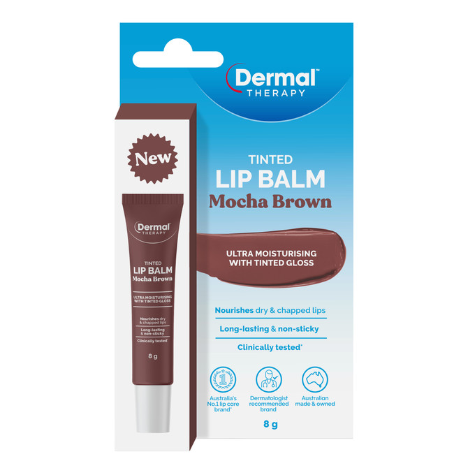 Dermal Therapy Tinted Lip Balm Mocha Brown