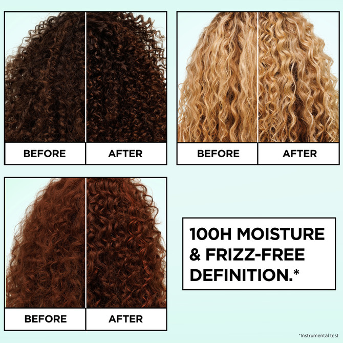 Garnier Fructis Curls Method Air Dry Cream Defining Leave-In, 100H anti-frizz definition