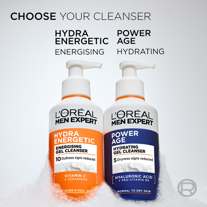 MEN EXPERT HYDRA ENERGETIC ENERGISING GEL CLEANSER 260ML