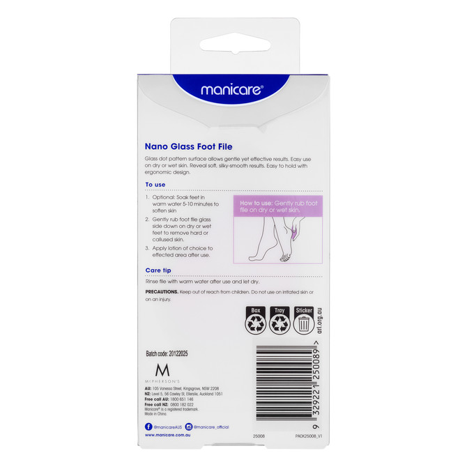 Manicare Nano Glass Foot File
