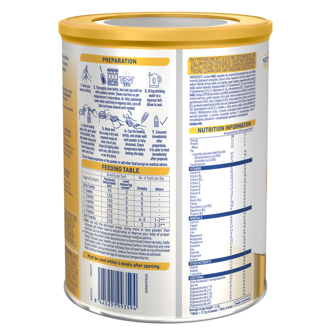 Nestle NAN SUPREMEpro 1 Infant Formula for Newborns, Suitable from Birth - 800g