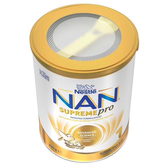 Nestle NAN SUPREMEpro 1 Infant Formula for Newborns, Suitable from Birth - 800g