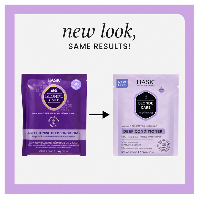 HASK Blonde Care Purple Toning Deep Conditioner 50g