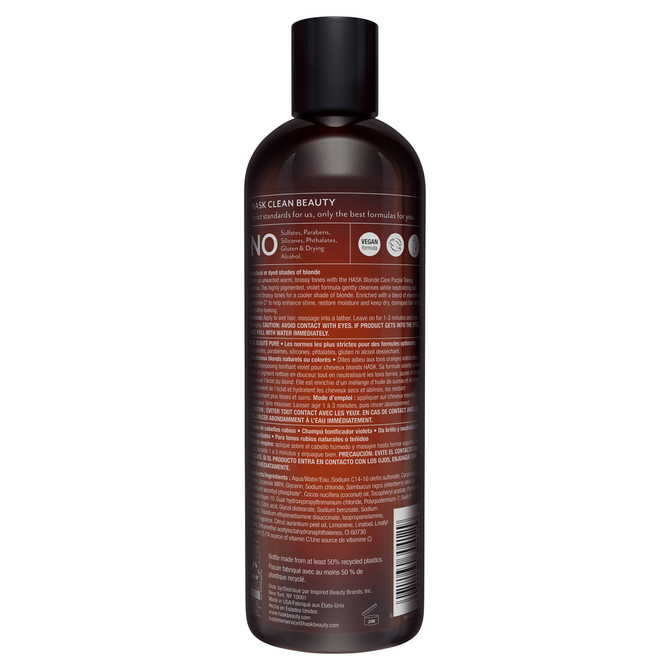HASK Blonde Care Purple Toning Shampoo 355 mL