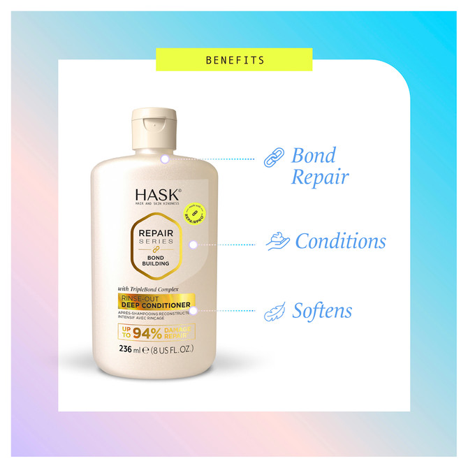 HASK Repair Series Bond Building Rinse-Out Deep Conditioner 235ml