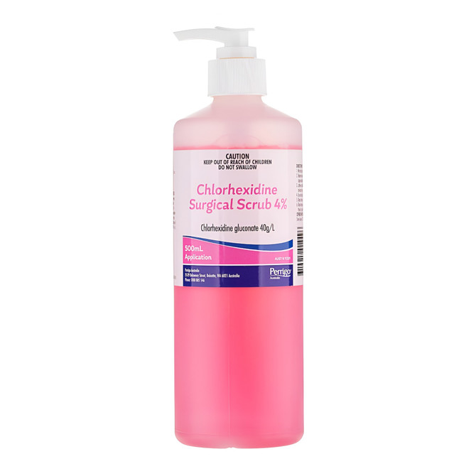 Hygi-Prep Chlorhexidine Surgical Scrub 4% 500ml