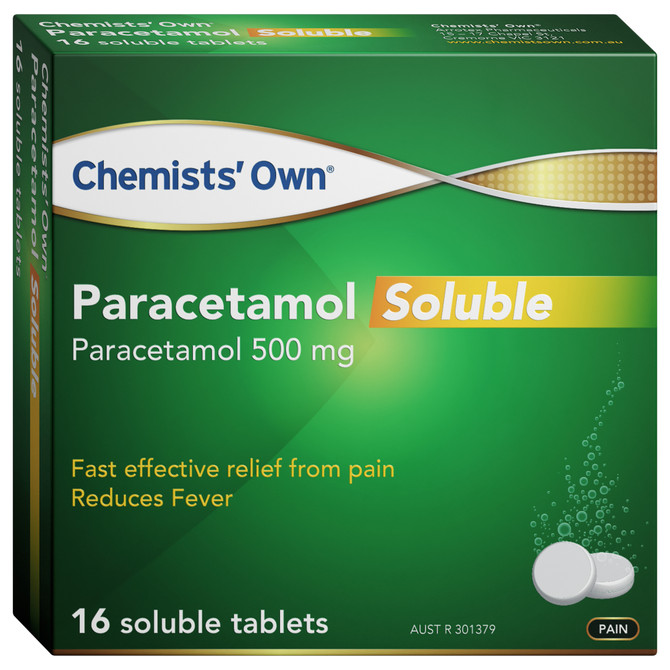 Chemists' Own Paracetamol Soluble Tablets 16