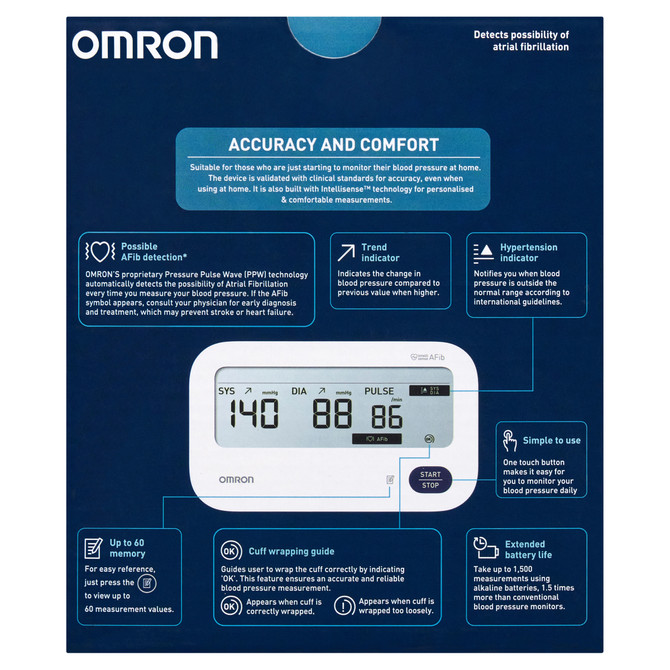 OMRON PREMIUM BLOOD PRESSURE MONITOR HEM7193FL