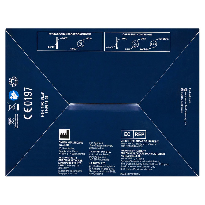 OMRON PREMIUM BLOOD PRESSURE MONITOR HEM7193FL