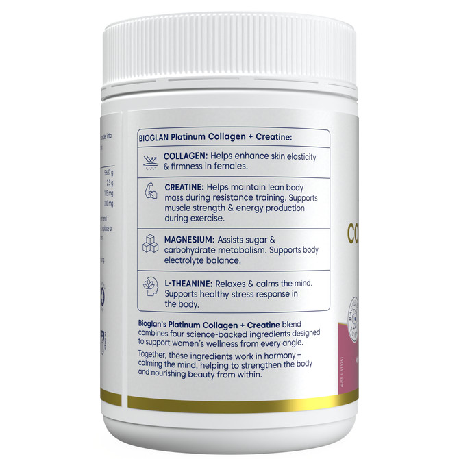 Bioglan Platinum Collagen + Creatine 300g