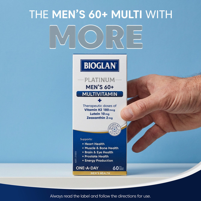 Bioglan Platinum Men's 60+ Multivitamin