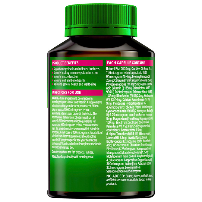 Cenovis Women's 50+ Multivitamin 100 Capsules