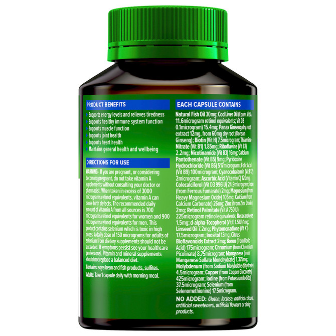 Cenovis Men's 50+ Multivitamin 100 Capsules