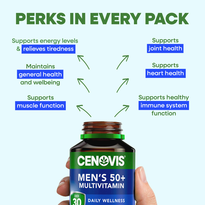 Cenovis Men's 50+ Multivitamin 100 Capsules