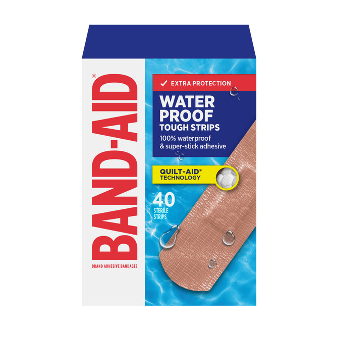 BAND-AID  Waterproof Tough Strips (40 Pack)