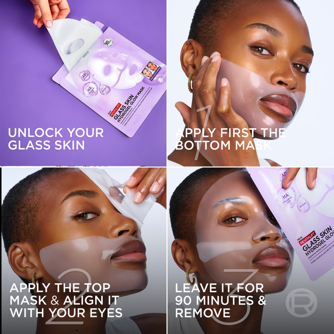 L'Oréal Paris Revitalift Filler Glass Skin Hydrogel Glow Mask