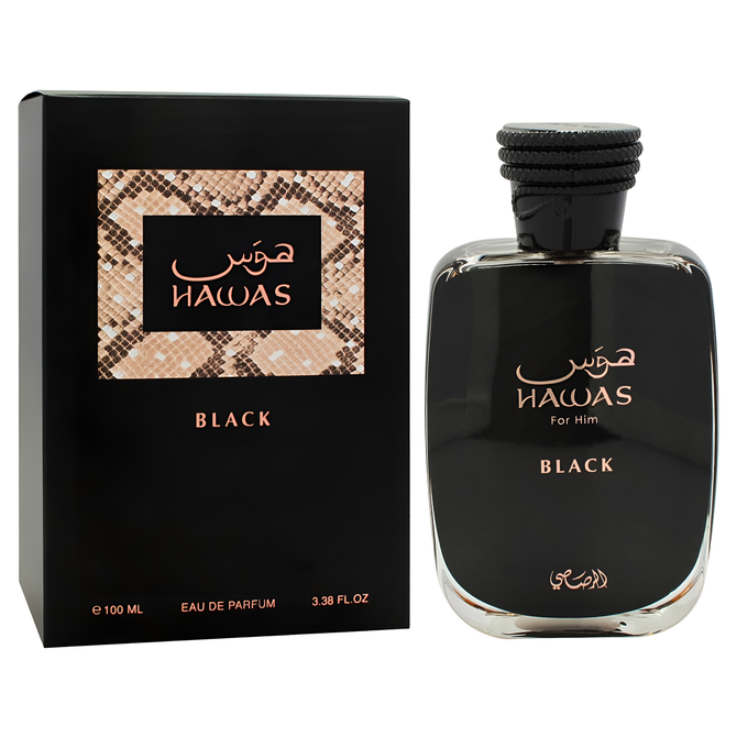 Hawas Black 100ml EDP By Rasasi (Men's)