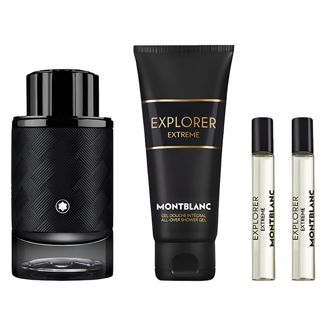Explorer Extreme 100ml Parfum 4 Piece Gift Set By Mont Blanc (Men's)