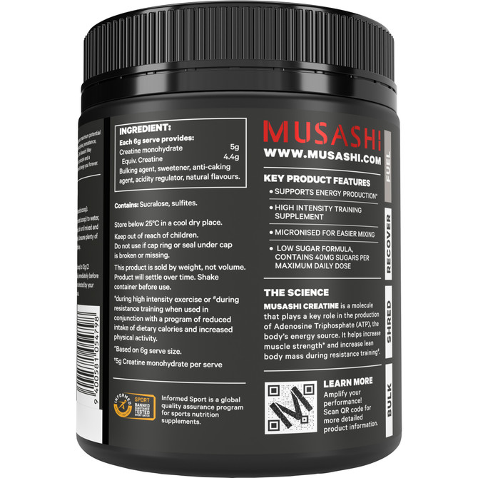 Musashi Creatine Berry Flavour 420g
