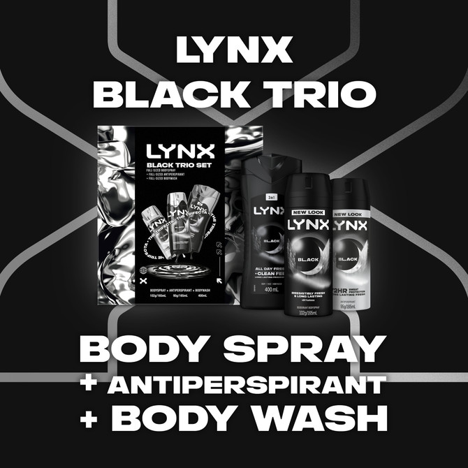 LYNX GIFTSET TRIO BLACK R25 730 ML