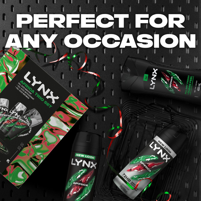 LYNX GIFTSET TRIO AFRICA R25 730 ML