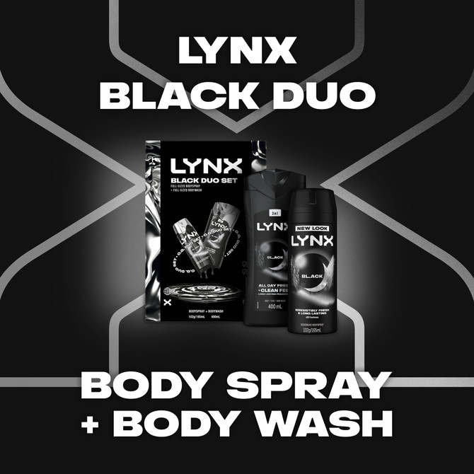 LYNX GIFTSET DUO BLACK R25 565 ML