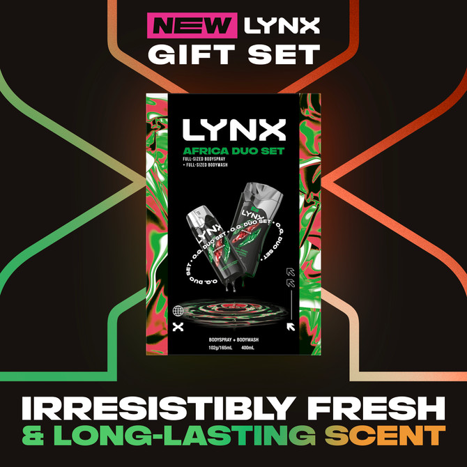 LYNX GIFTSET DUO AFRICA R25 565 ML