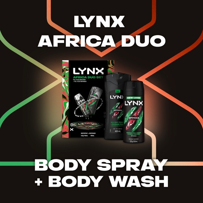 LYNX GIFTSET DUO AFRICA R25 565 ML