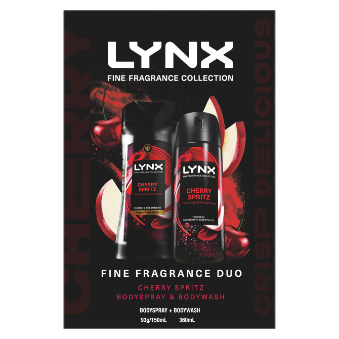 LYNX GIFTSET DUO CHERRY SPRITZ R25 565 ML