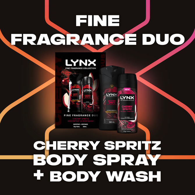 LYNX GIFTSET DUO CHERRY SPRITZ R25 565 ML