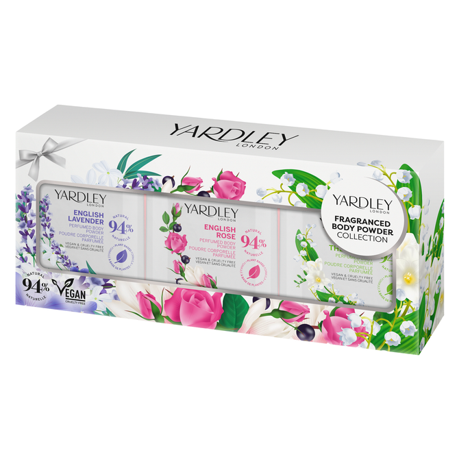 Yardley London Fragranced Body Powder Trio Gift Set