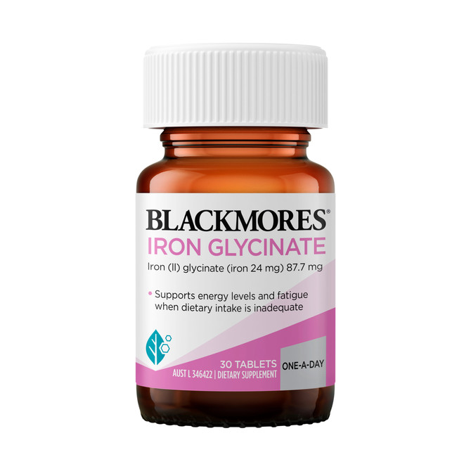 Blackmores Iron Glycinate 30 Tablets
