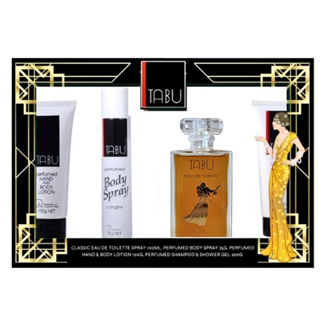 Tabu 100ml EDT 4 Piece Gift Set By Tabu (Women's)