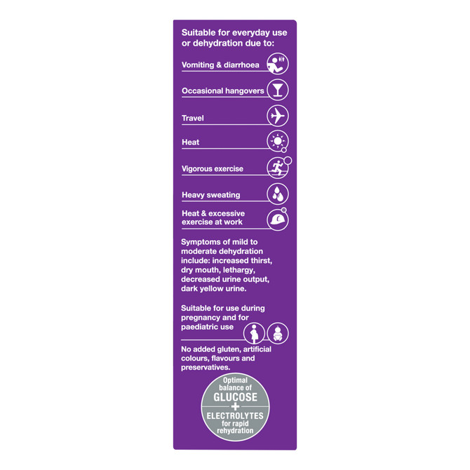 Hydralyte Apple Blackcurrant Flavoured Electrolyte Powder Stick Sachets 10 Pack