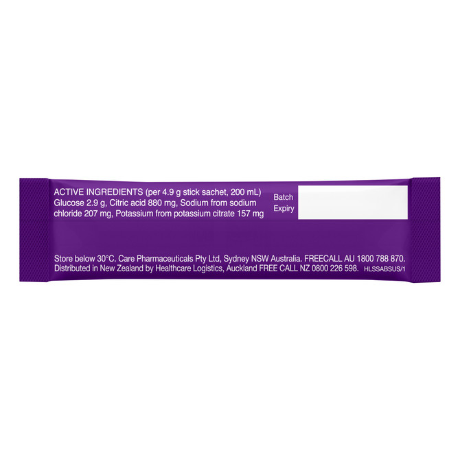 Hydralyte Apple Blackcurrant Flavoured Electrolyte Powder Stick Sachets 10 Pack