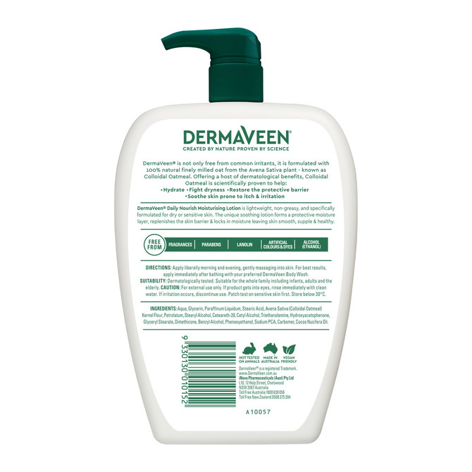 DermaVeen Daily Nourish Moisturising Lotion 1L