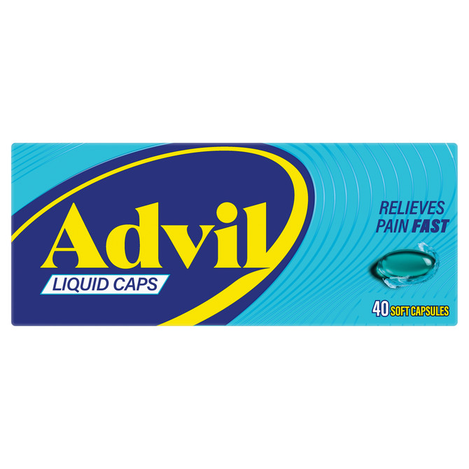 Advil Liquid Capsules, 200mg Ibuprofen 40 Pack