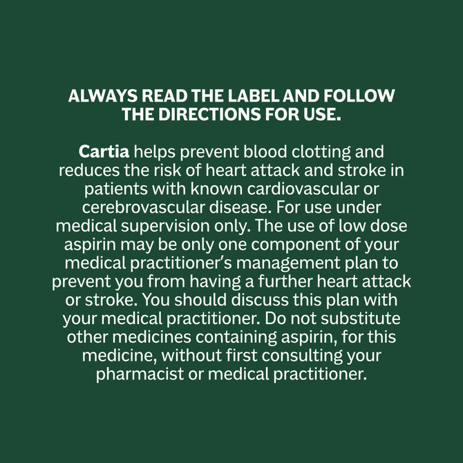 Cartia 100mg 28 Tablets