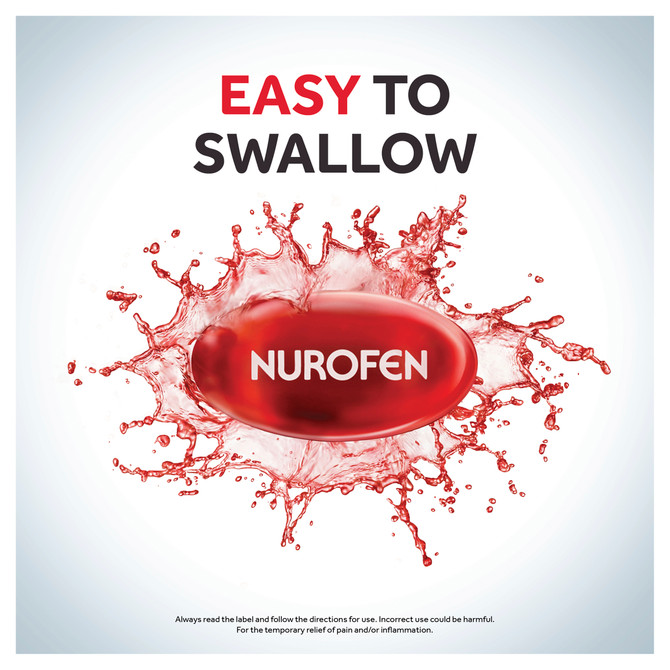 Nurofen Zavance Fast Pain Relief Liquid Capsules 200mg Ibuprofen 40 Pack