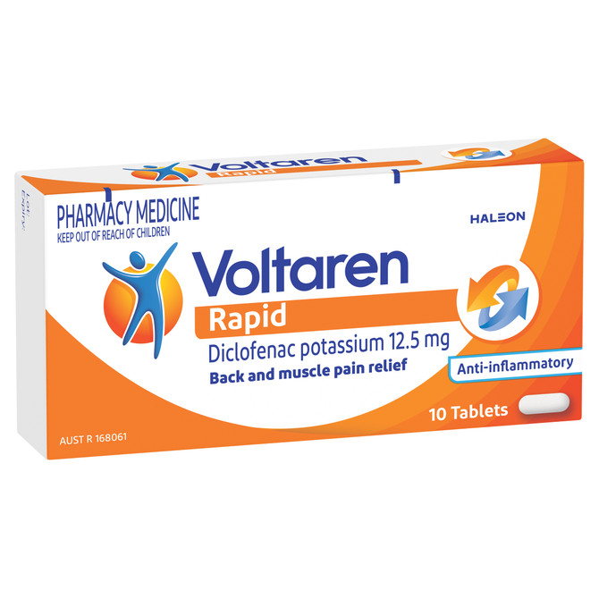 Voltaren Rapid 12.5mg 10 Tablets