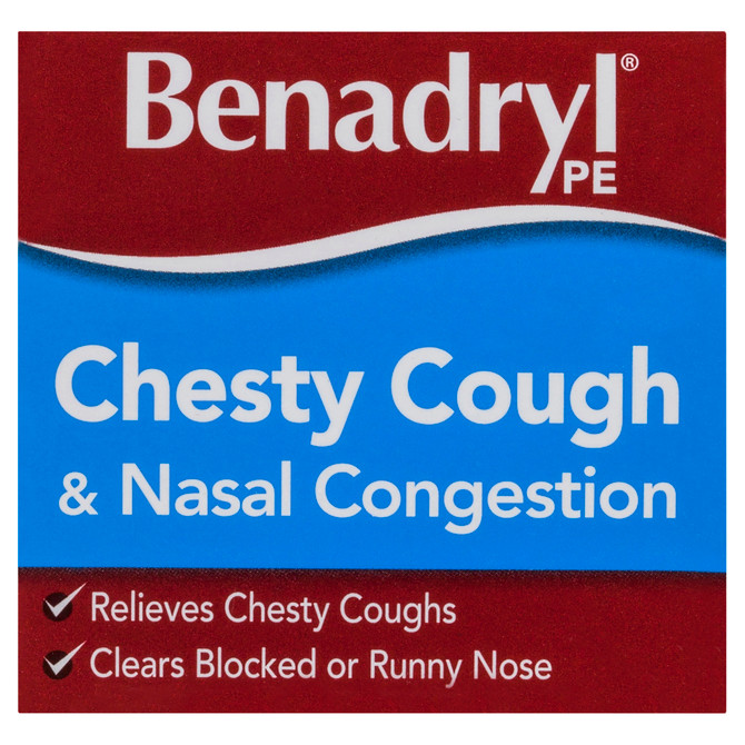 Benadryl PE Chesty Cough & Nasal Congestion Liquid Berry Flavour 200mL