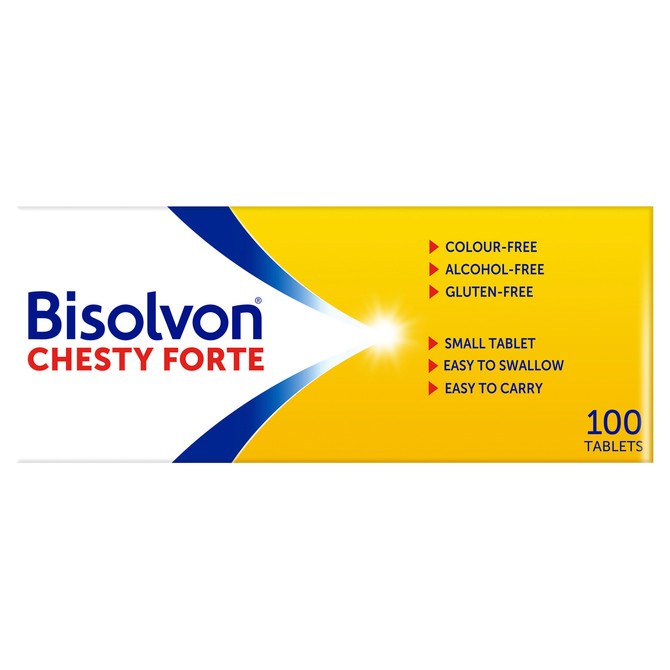 Bisolvon Chesty Forte Tablets 100