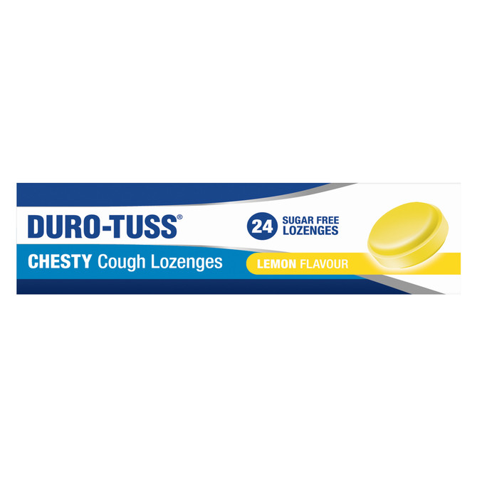 DURO-TUSS Chesty Cough Lozenges Lemon 24 Lozenges