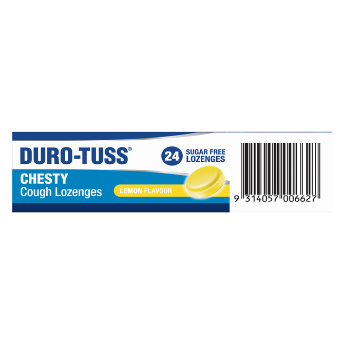 DURO-TUSS Chesty Cough Lozenges Lemon 24 Lozenges