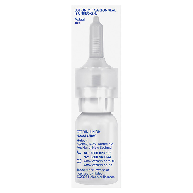 Otrivin Junior Nasal Spray, for Blocked Nose 10mL