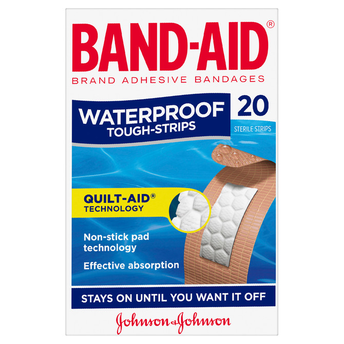 Band-Aid Waterproof Tough Strips 20 Pack