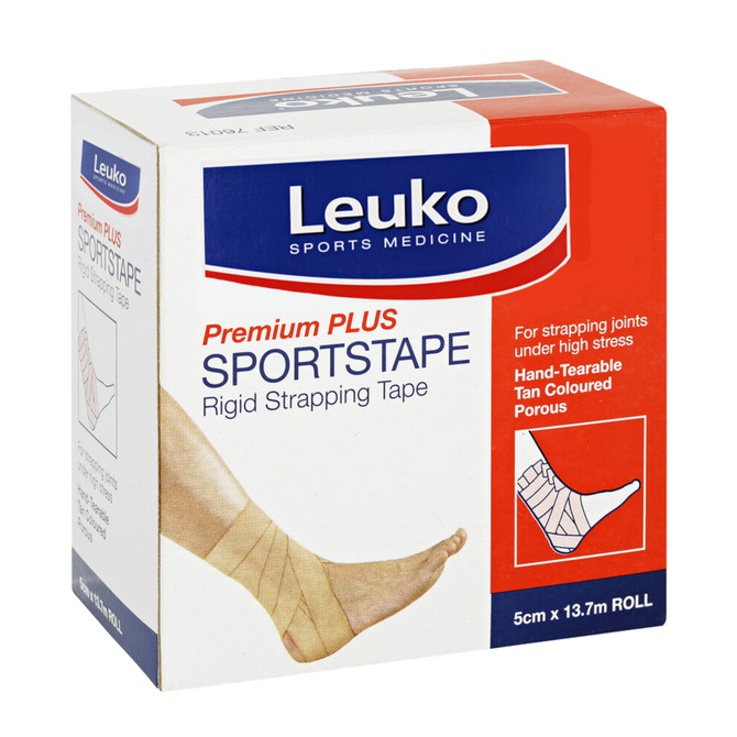 LEUKO SPORTSTAPE PREM PLUS TAN RST 5CM X 13.7M 1 ROLL
