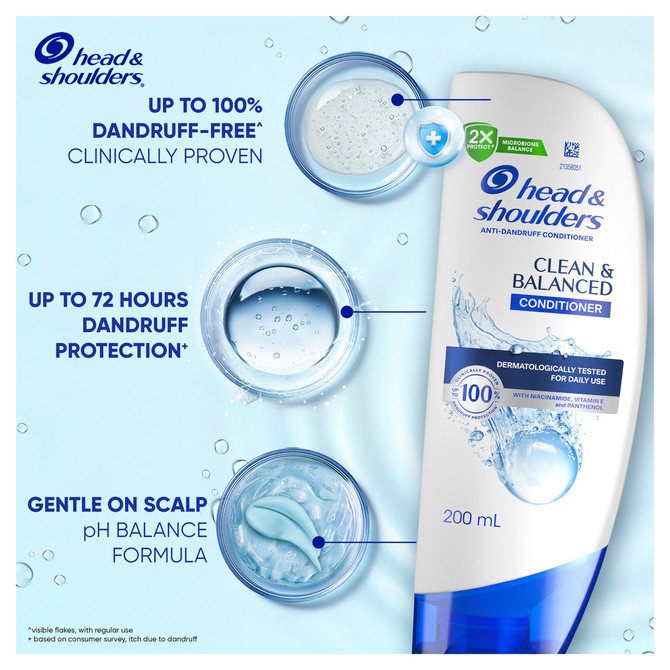 Head and Shoulders Anti-Dandruff Conditioner Clean & Balanced 200ml